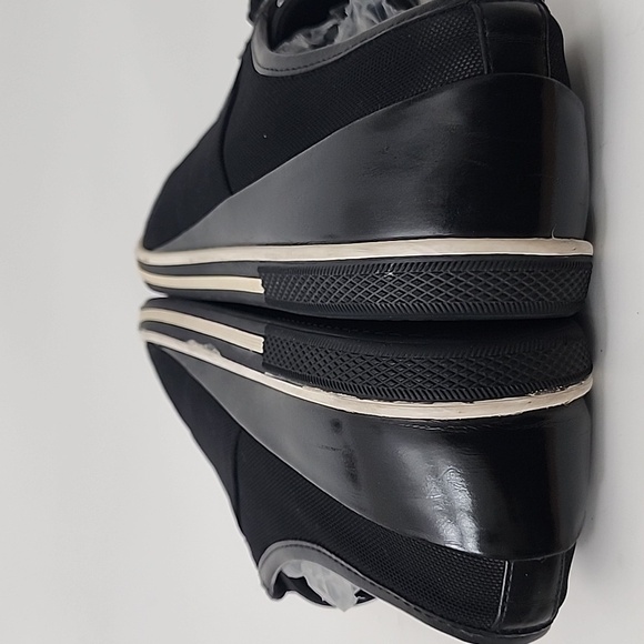 Zanzara Rory Black Leather Sneakers Size 12 - Picture 9 of 11